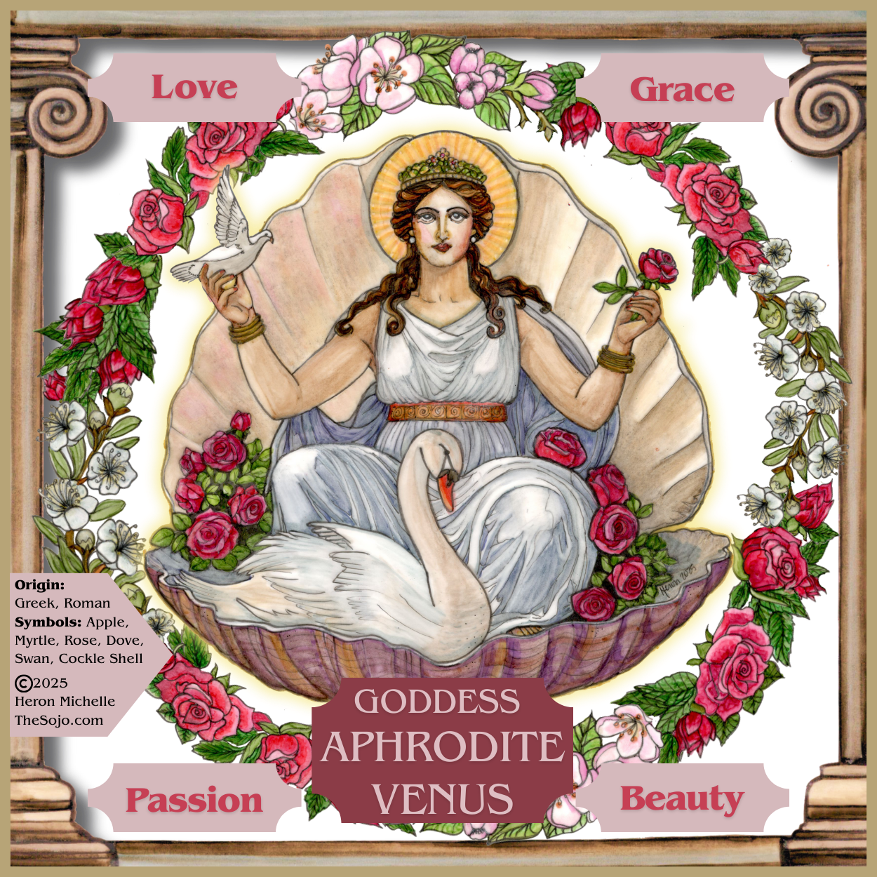 Aphrodite/Venus Sticker — The Sojo